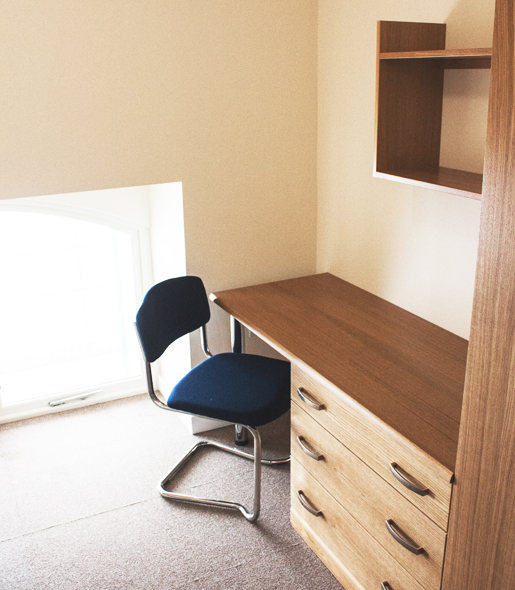 Desk Area of Huddersfield Accommodation