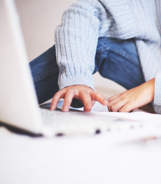 Close UP of Hands Typing on A Keyboard